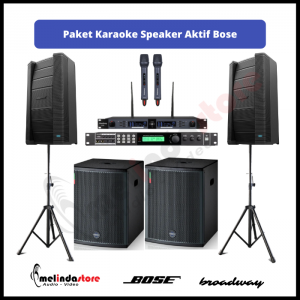 Paket Karaoke Speaker Aktif Bose F1 812 + Subwoofer Broadway